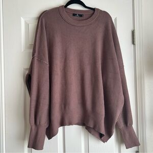 Illusory brown pullover knit sweater size xxl